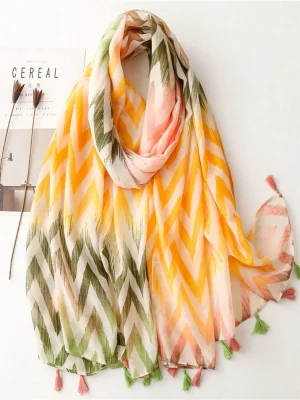 ZigZag Print lawn Hijab