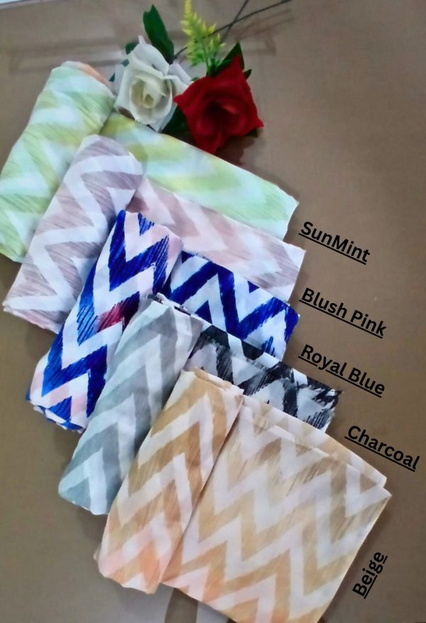 ZigZag Print lawn Hijab